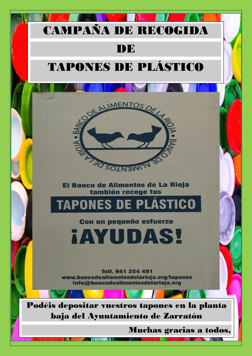 Campaña de recogida de tapones de plástico